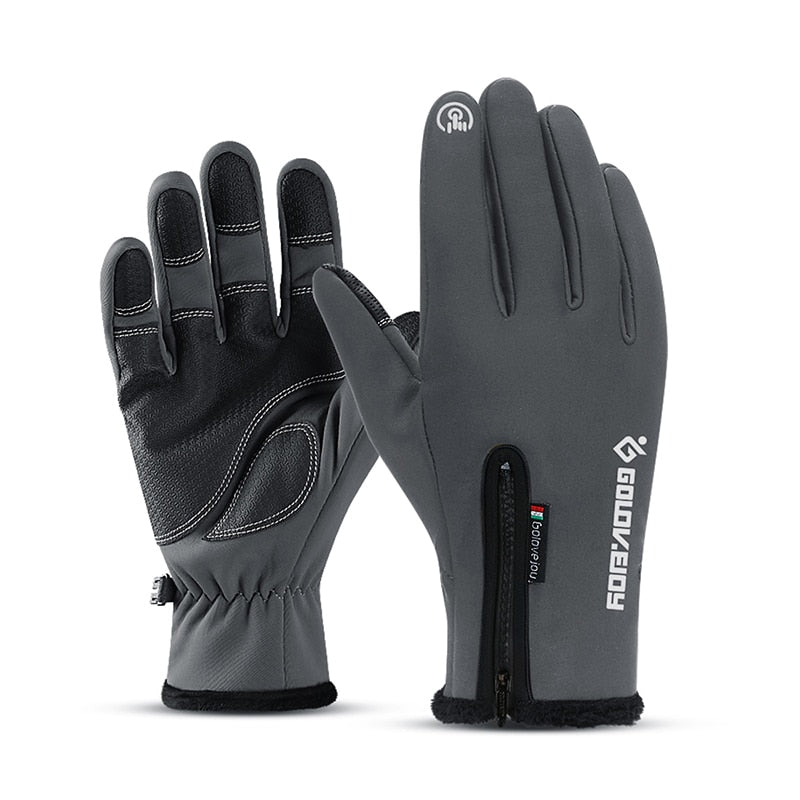 Fahrradhandschuhe Damen Herren Thermo Winter Handschuhe Touchscreen Wasserdicht