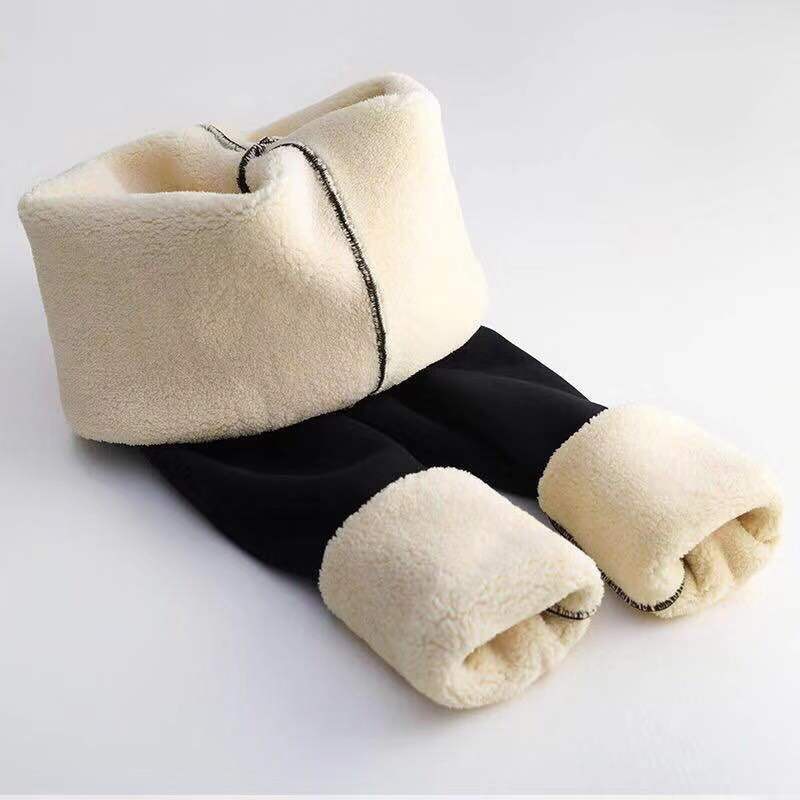 Frauen Winter Warm Thermo Hose Innenfleece Strumpfhose Blickdicht Hosen Leggins
