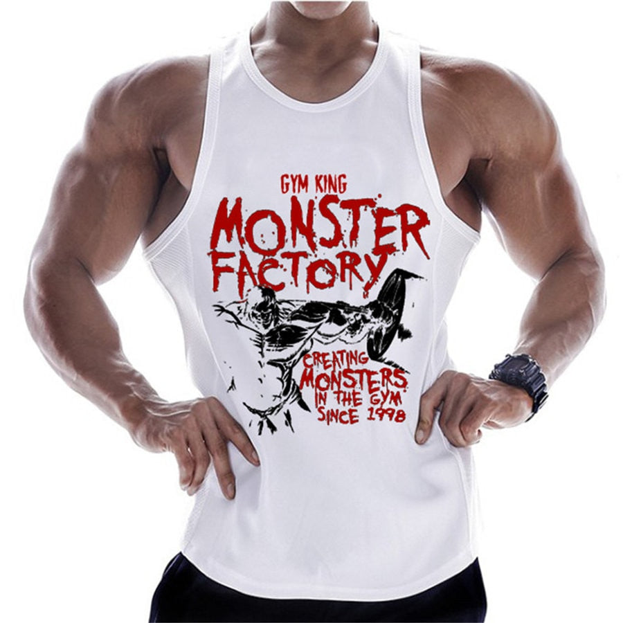 Tanktop T-Shirt Muskelshirt Achselshirt Sport Basic Unifarben Herren