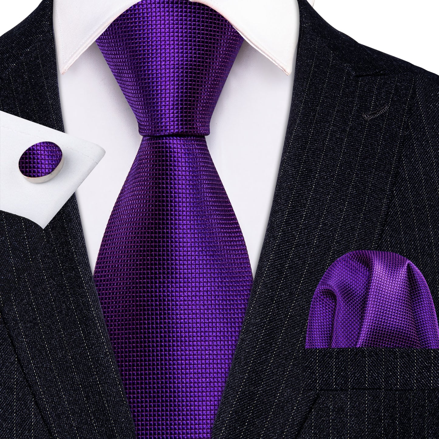 Fashion Seide Krawatte Lila Herren Hochzeit Konfirmation Männer Business