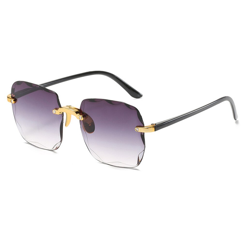 Damen Herren Randlose Sonnenbrille Luxus Shades UV400 Brillen Sonnenbrillen Neu