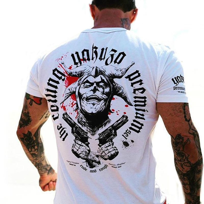 Herren  Metal Skull 3D T-Shirt Rundhals Unisex Sommer Streetwear