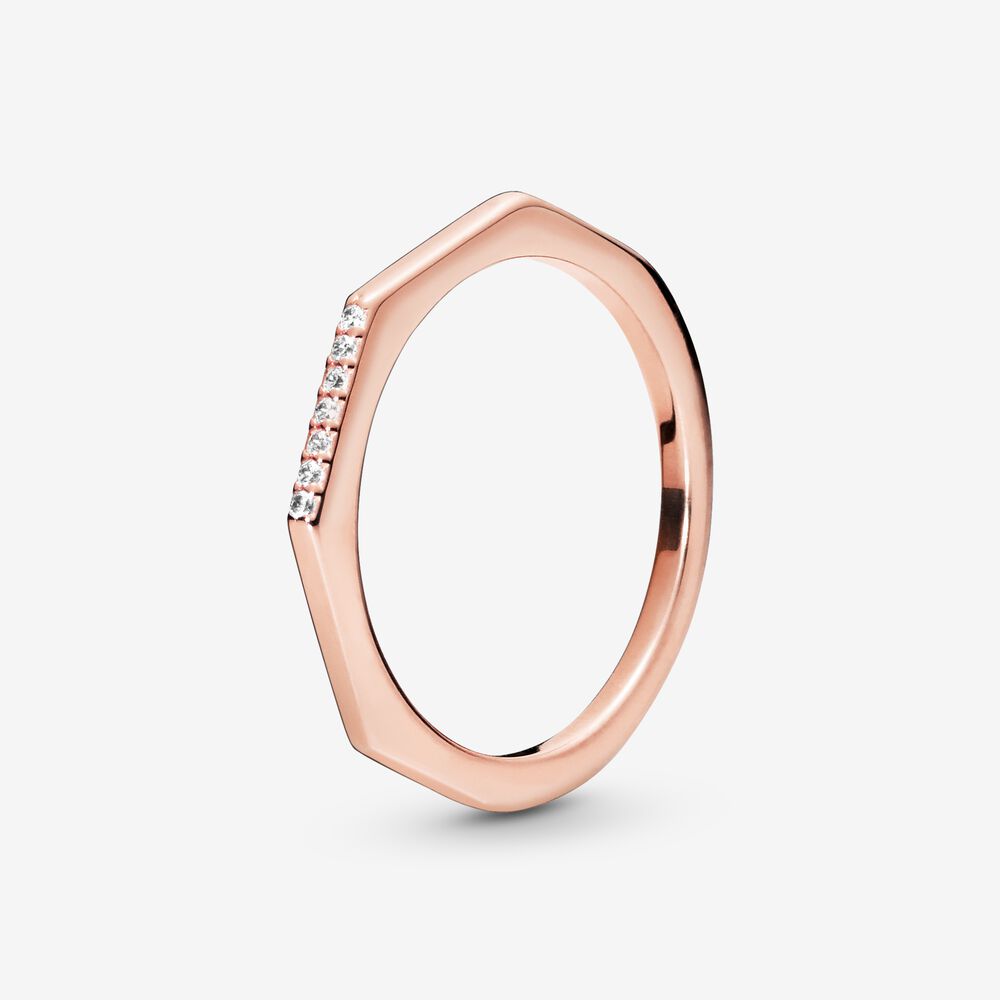 Massiv Sterling Silber 925 Ring filigran Fashion Damenring mit 3A Zirkonia