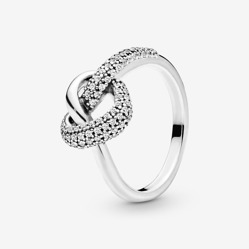 Massiv Sterling Silber 925 Ring filigran Fashion Damenring mit 3A Zirkonia