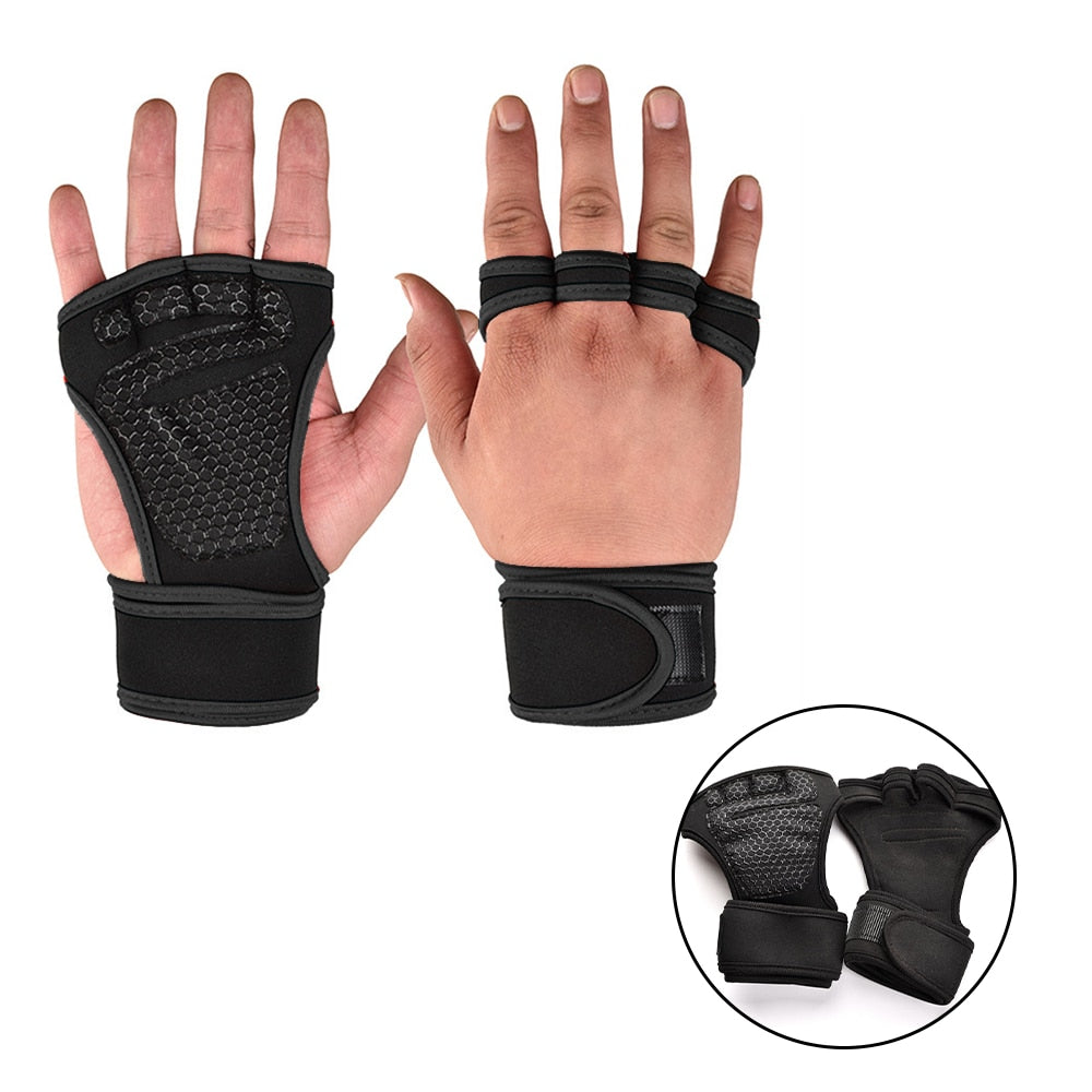 Trainingshandschuhe Leder Fitnesshandschuhe Sport Handschuhe Gym Fitness Herren