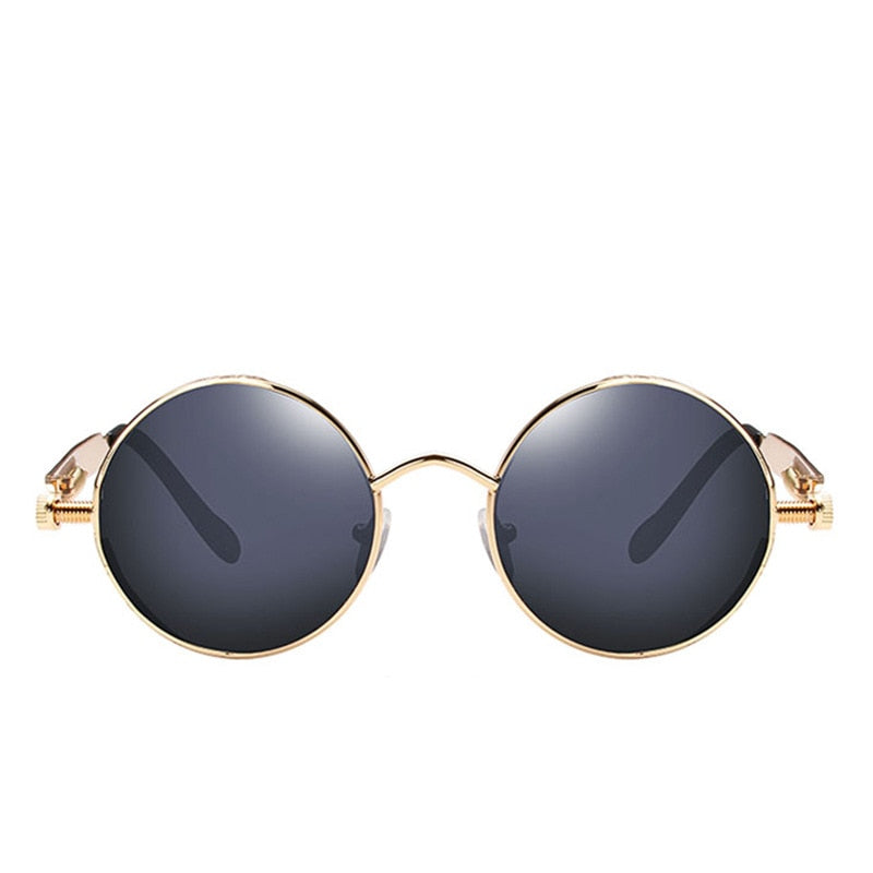 Herren Designer Sonnenbrille Polarisierte Retro Damen Metall Runde Gläser UV400