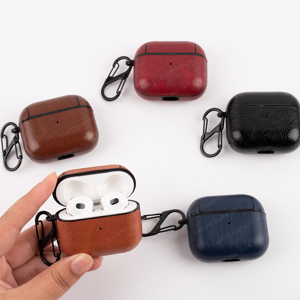 PU-Leder Schutzhülle Apple AirPods 3 Pro Hülle Case Headphones Cover Kopfhörer Kingxbar