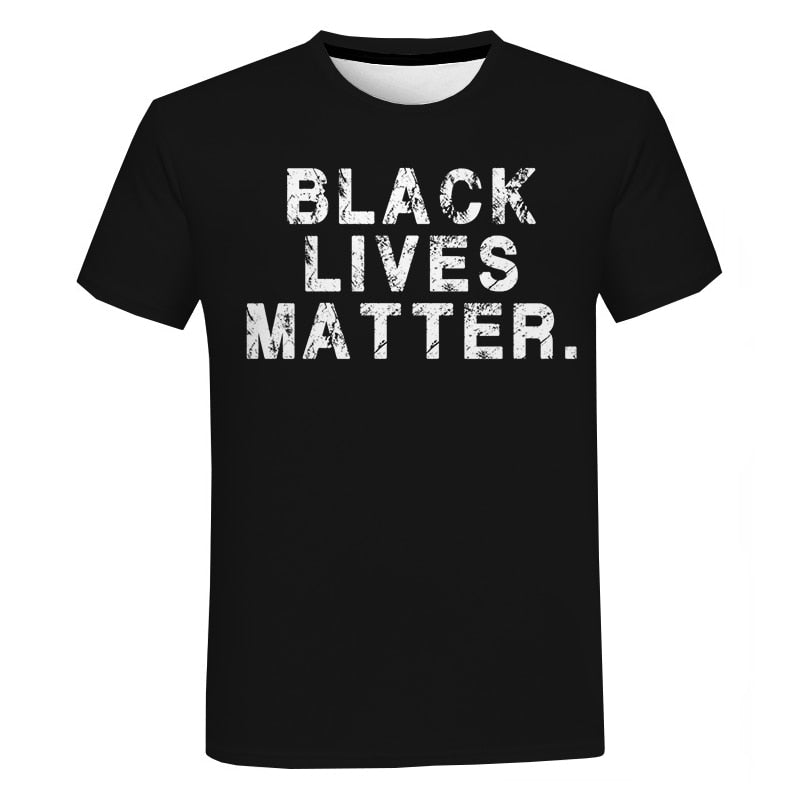 T-Shirt Unisex Streetwear Fashion Black Lives Matter I Can't Breathe George Floyd