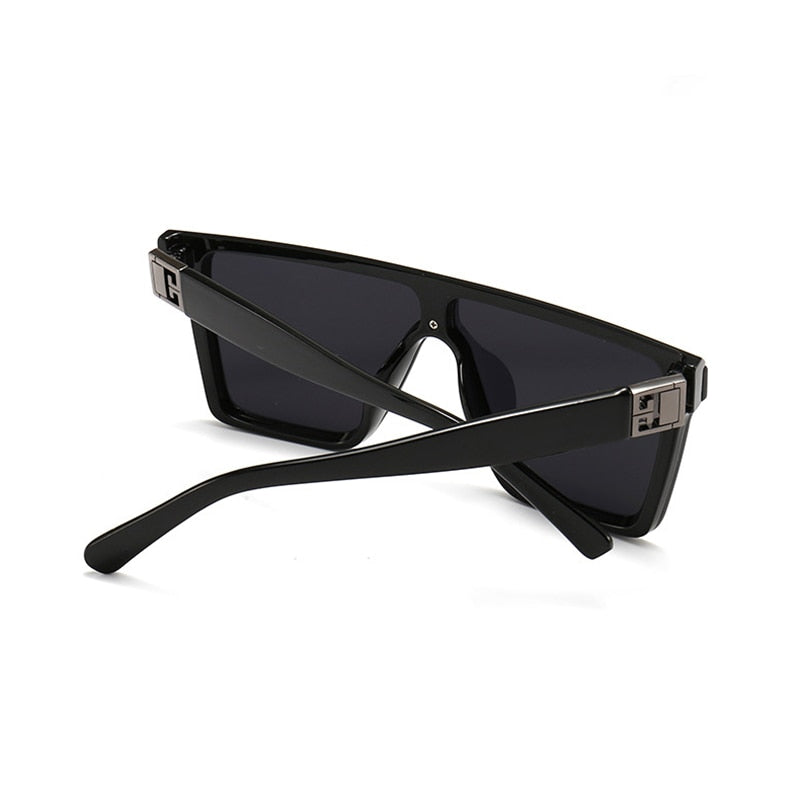 Damen Designer Sonnenbrille Herren Quadratische Übergröße Gläser Vintage UV400