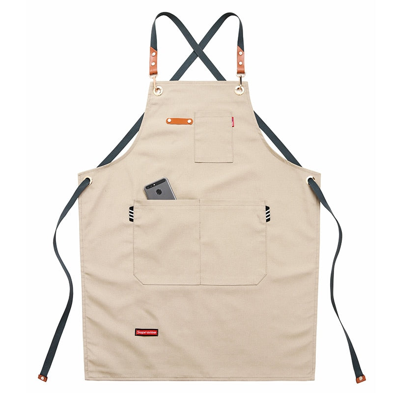 Chef Schürze Kochschürze Kellner Bistroschürze Küchenschürze Grillschürze Latzschürze