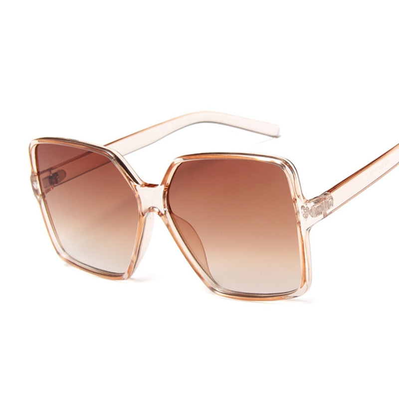 Designer Sonnenbrille Damen Herren Quadratische Übergröße Gläser Vintage UV400