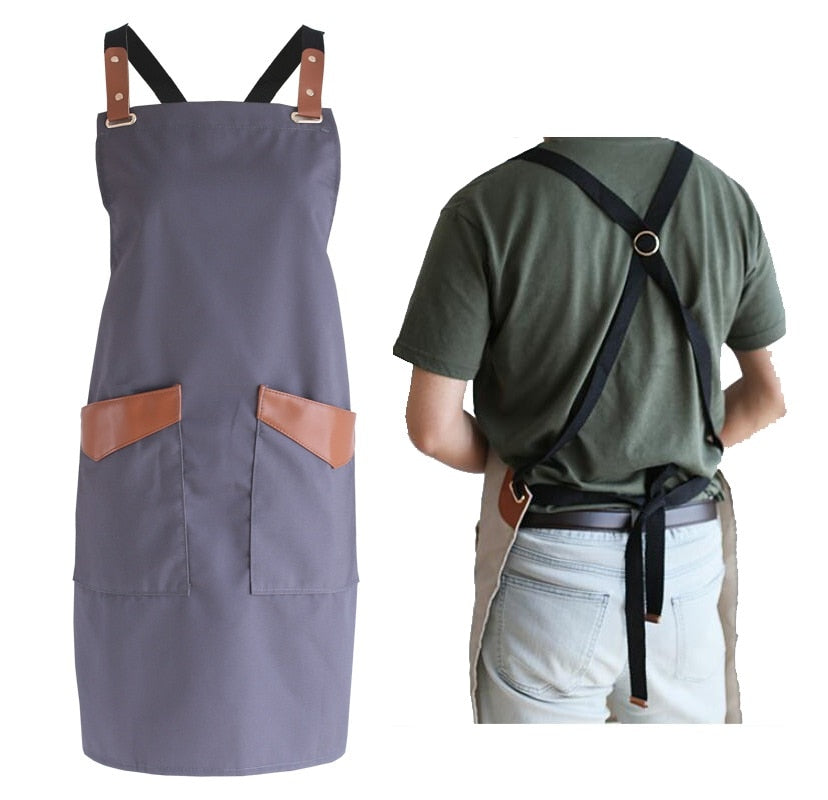 Chef Schürze Kochschürze Kellner Bistroschürze Küchenschürze Grillschürze Latzschürze