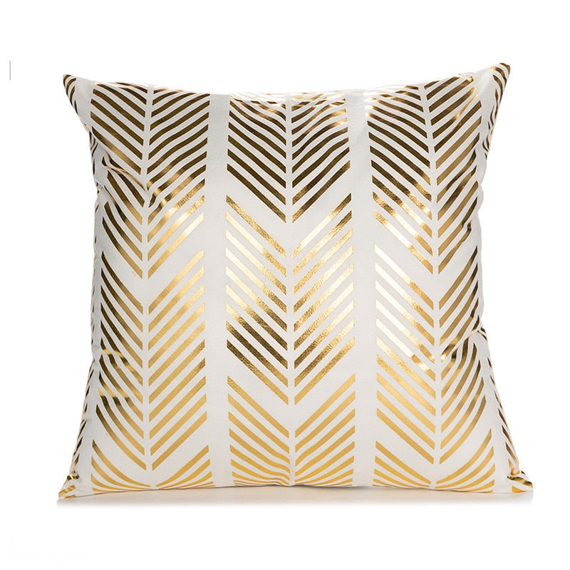 Kissenbezug Goldfolie bedruckt schwarz - gold seidig superweich 45cm x45cm NEU