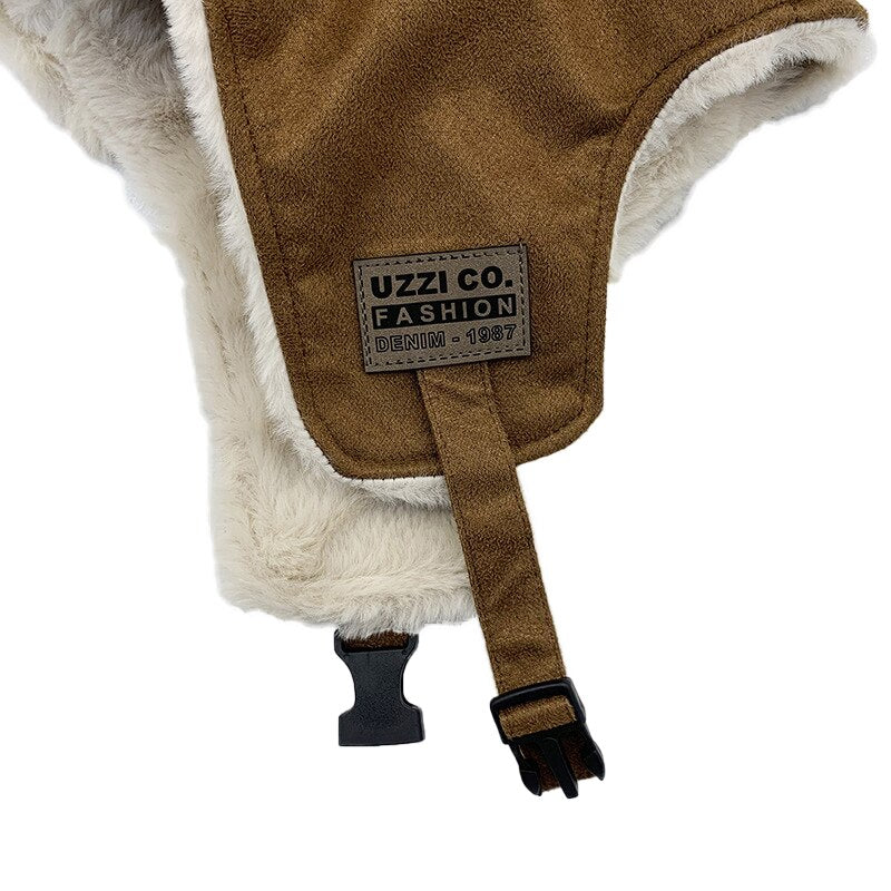 Fliegermütze Wintermütze Fellmütze Schapka Uschanka Pilotenmütze Mütze