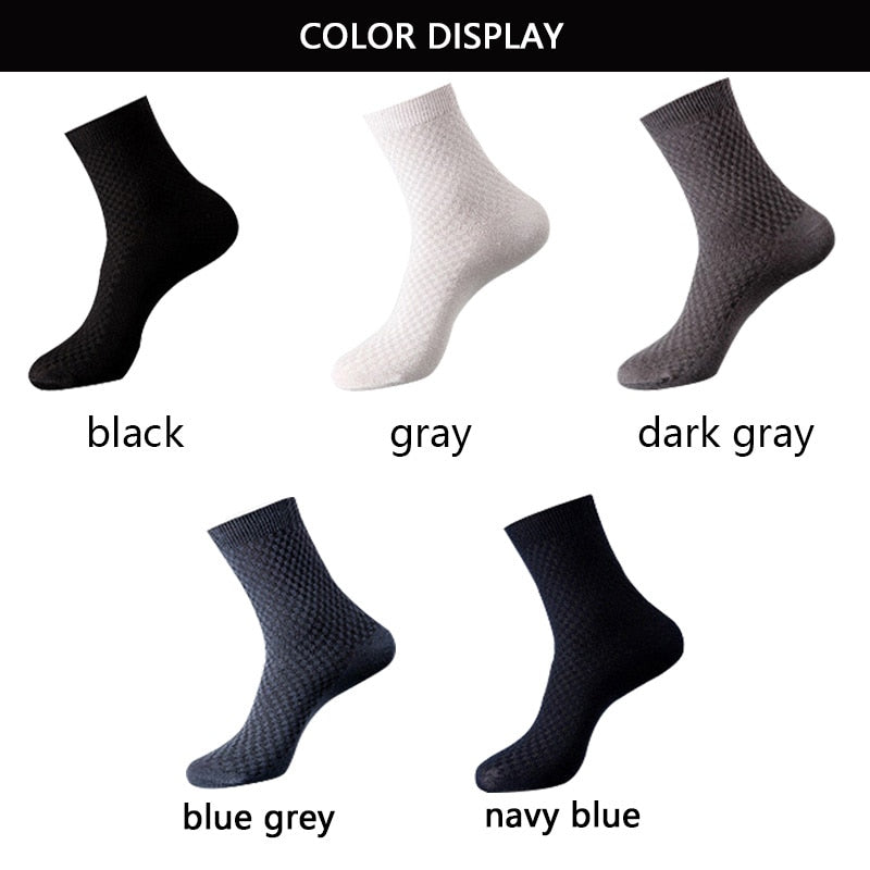 10 Paar Herren Business Socken aus Bambusfaser Atmungsaktives größe 38-45