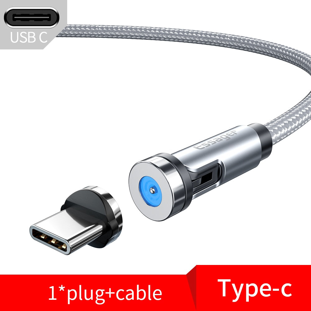 Ladekabel Samsung Handy USB C Typ-C Micro iPhone Huawei Xiaomi Magnet LED Magnetstecker