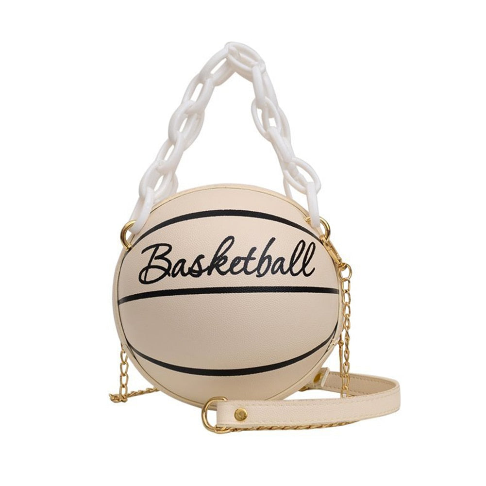 Damen Handtasche Schultertasche Fashion Umhängetasche Basketball