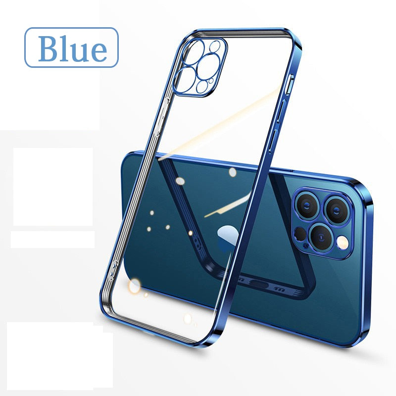 Klare Hülle IPhone 11 12 Pro Max Handy Case Tasche Cove Schutzhülle Silikon