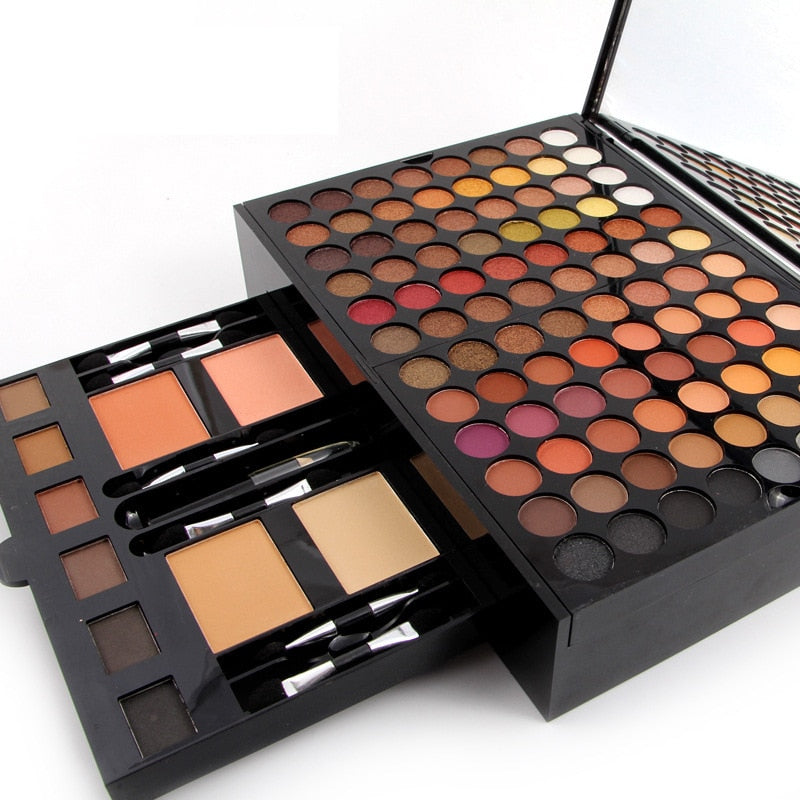 180 Colors Make-up Set Lidschatten Kosmetik Palette Natur Farben Schminkkassette