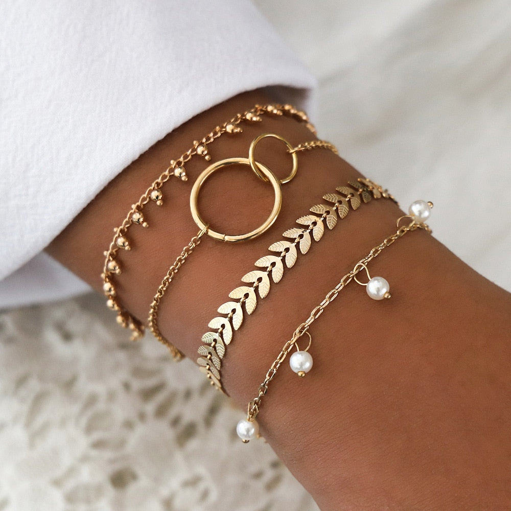 SET Armband Damen  Freundschaftsarmband Yoga Bettelarmbänder Makramee