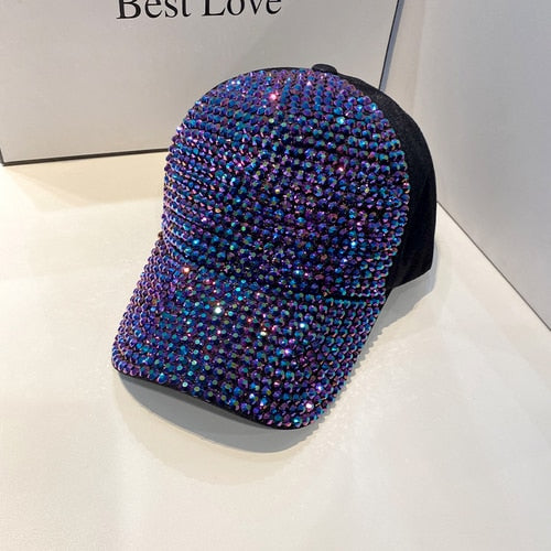 Strass Fashion Cappy Basecap Baseball Cap Mütze Kappe Damen Streetware