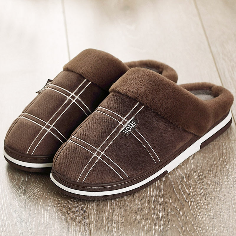 Herren Damen Hausschuhe Pantoffeln Winterschuhe Plüsch Samt Slippers Wärme gefüttert