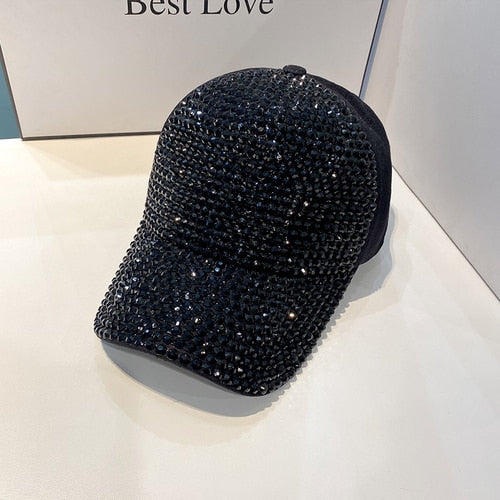 Strass Fashion Cappy Basecap Baseball Cap Mütze Kappe Damen Streetware