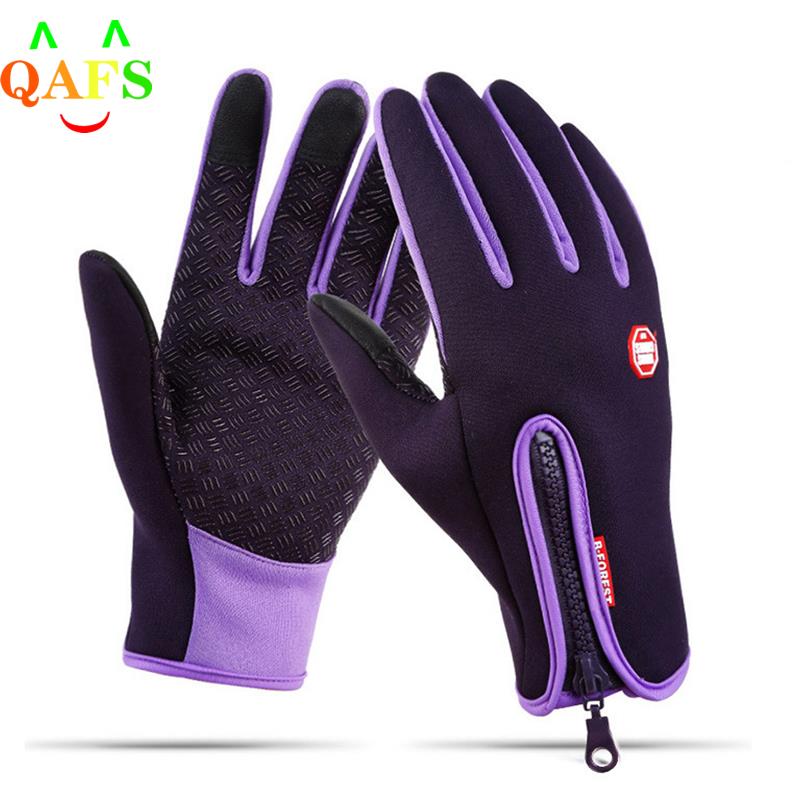 Fahrradhandschuhe Damen Herren Thermo Winter Handschuhe Touchscreen Wasserdicht