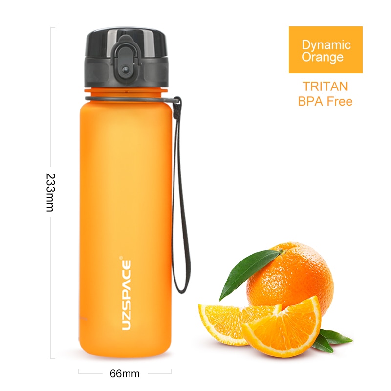 UZSPACE 500ML Trinkflasche Sportflasche Wasserflasche Getränkeflasche BPA-frei Tritanflasche