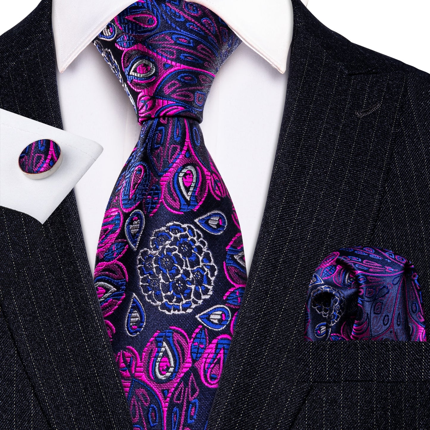 Fashion Seide Krawatte Lila Herren Hochzeit Konfirmation Männer Business