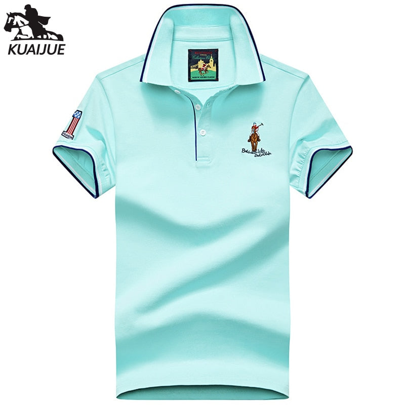 Herren Poloshirt Kontrast Kragen Polo Kurzarm Slim Fit Hemd Polohemd T-Shirt NEU
