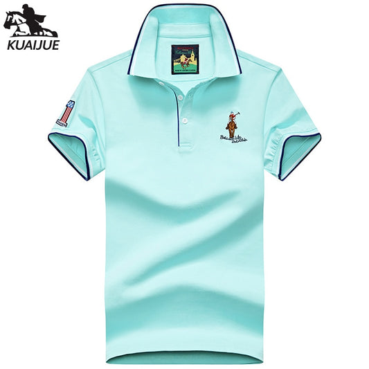 Herren Poloshirt Kontrast Kragen Polo Kurzarm Slim Fit Hemd Polohemd T-Shirt NEU
