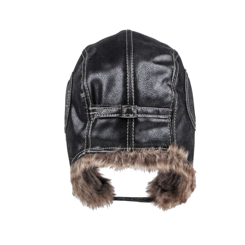 Fliegermütze Wintermütze Fellmütze Schapka Uschanka Pilotenmütze Mütze