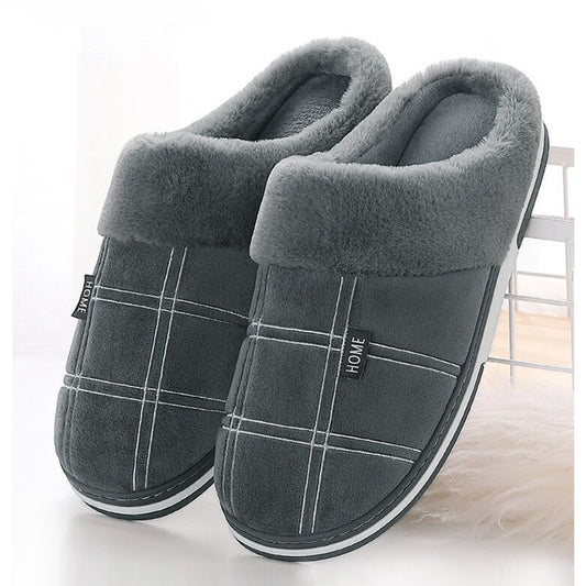 Herren Damen Hausschuhe Pantoffeln Winterschuhe Plüsch Samt Slippers Wärme gefüttert