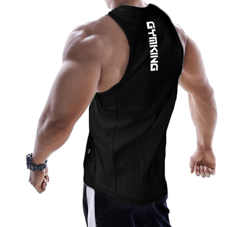 Tanktop T-Shirt Muskelshirt Achselshirt Sport Basic Unifarben Herren