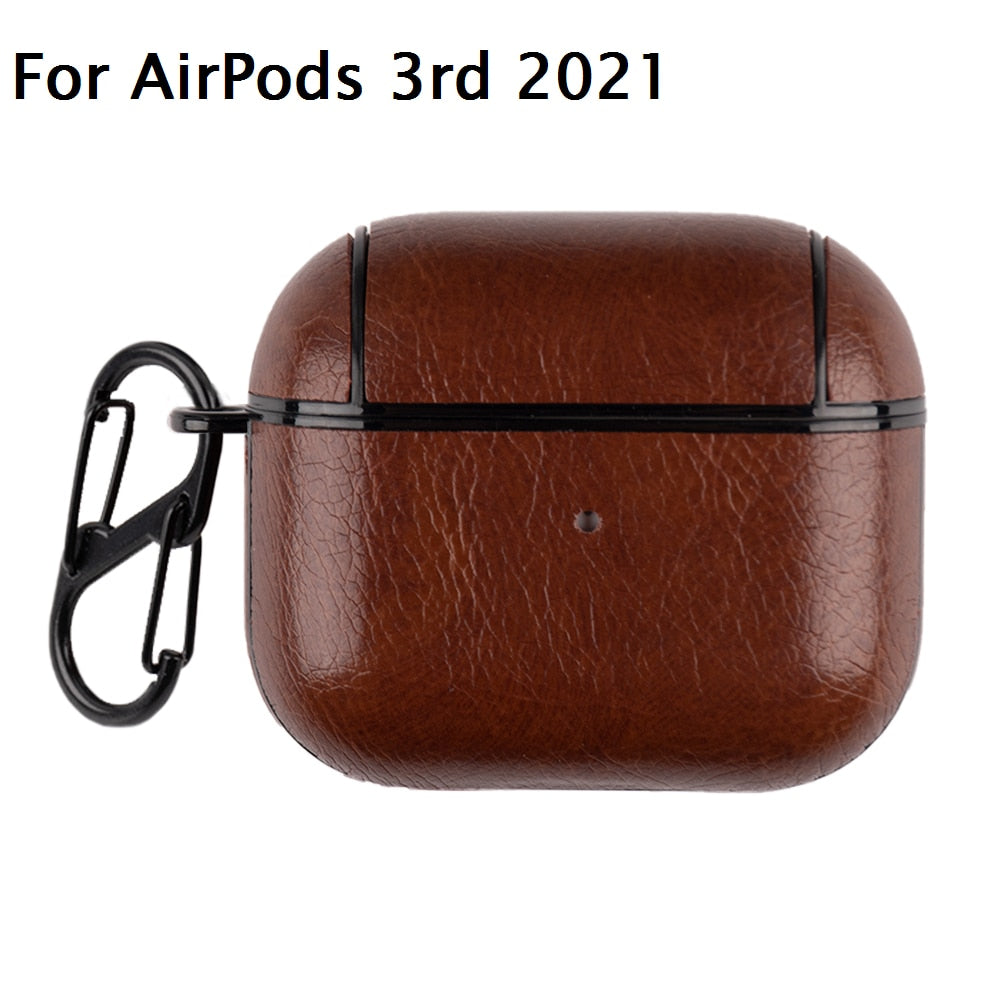 PU-Leder Schutzhülle Apple AirPods 3 Pro Hülle Case Headphones Cover Kopfhörer Kingxbar