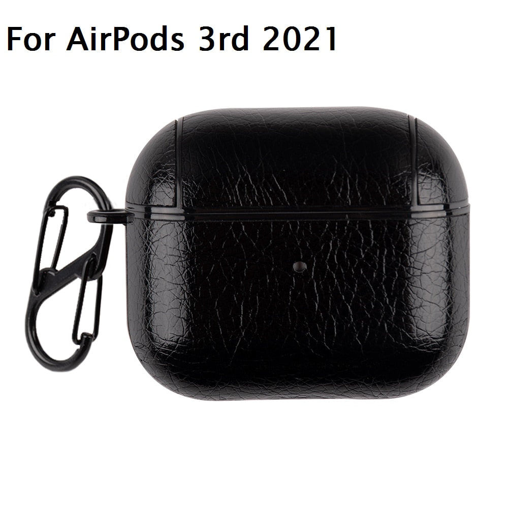 PU-Leder Schutzhülle Apple AirPods 3 Pro Hülle Case Headphones Cover Kopfhörer Kingxbar
