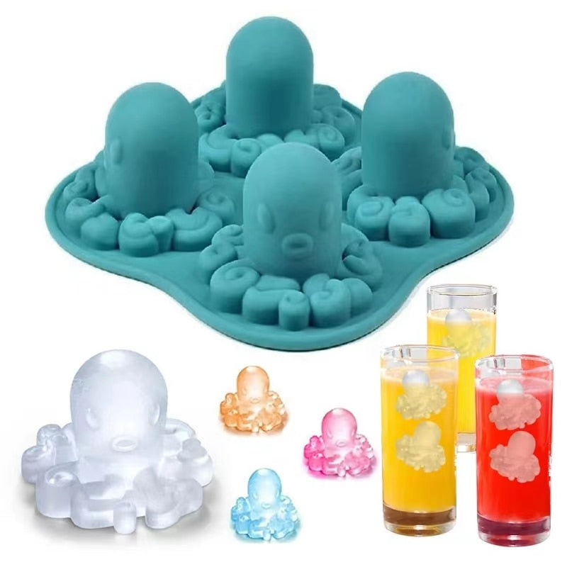 3D Silikon Eiswürfelform Totenkopf Skull Party Eiswürfel Cocktails Whiskey