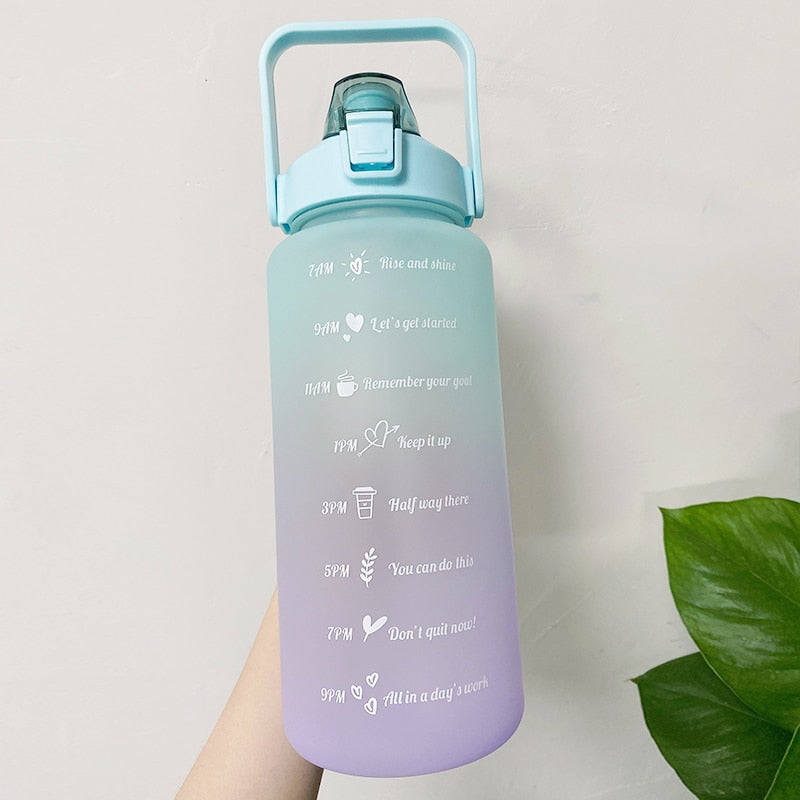 2L Trinkflasche Sportflasche Wasserflasche Getränkeflasche BPA-frei Tritanflasche