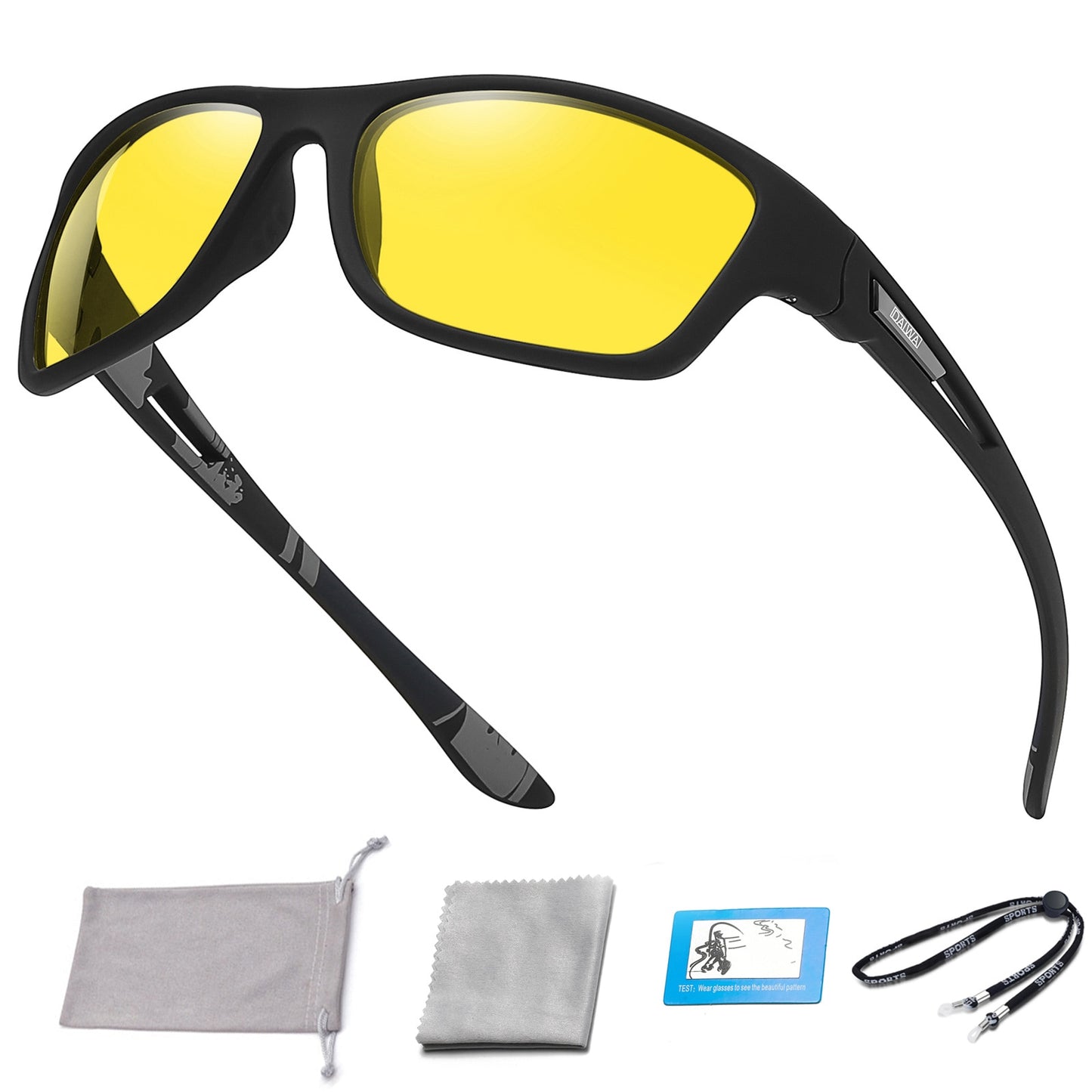 Dalwa Polarisierte Sonnenbrille Männer Frauen Square Outdoor Sport UV400 Angeln