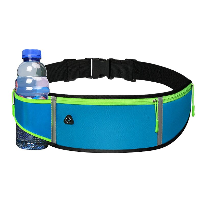 Laufen Gürtel mit Wasserflasche Taille Pack Reißverschlusstaschen Tasche Joggen