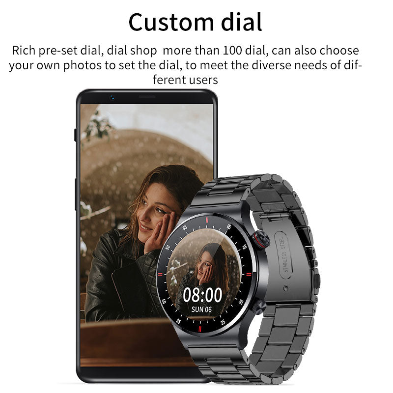 LIGE EKG + PPG Bluetooth Smart watch Fitness Tracker Sport Uhr Puls Armband Wasserdicht
