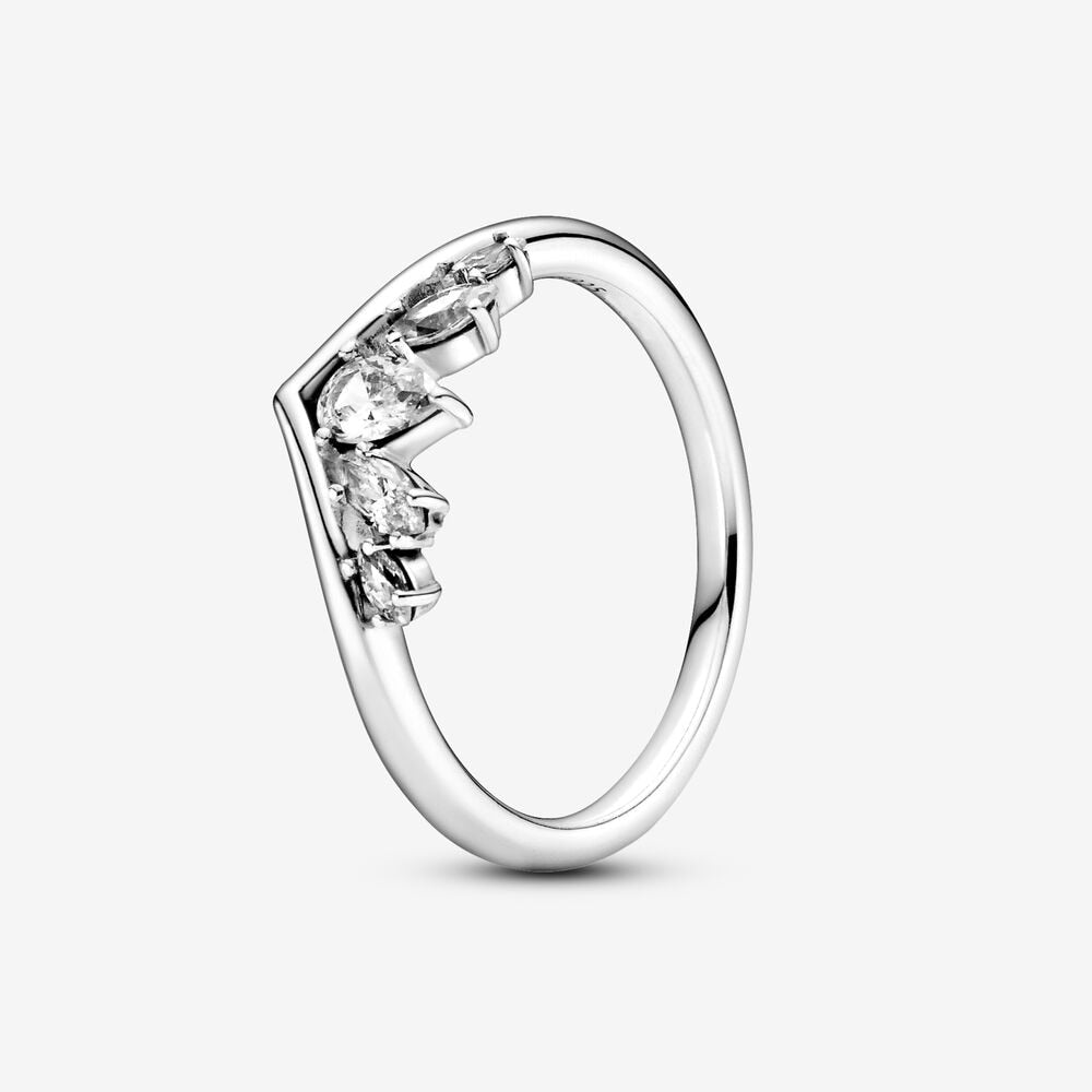 Massiv Sterling Silber 925 Ring filigran Fashion Damenring mit 3A Zirkonia