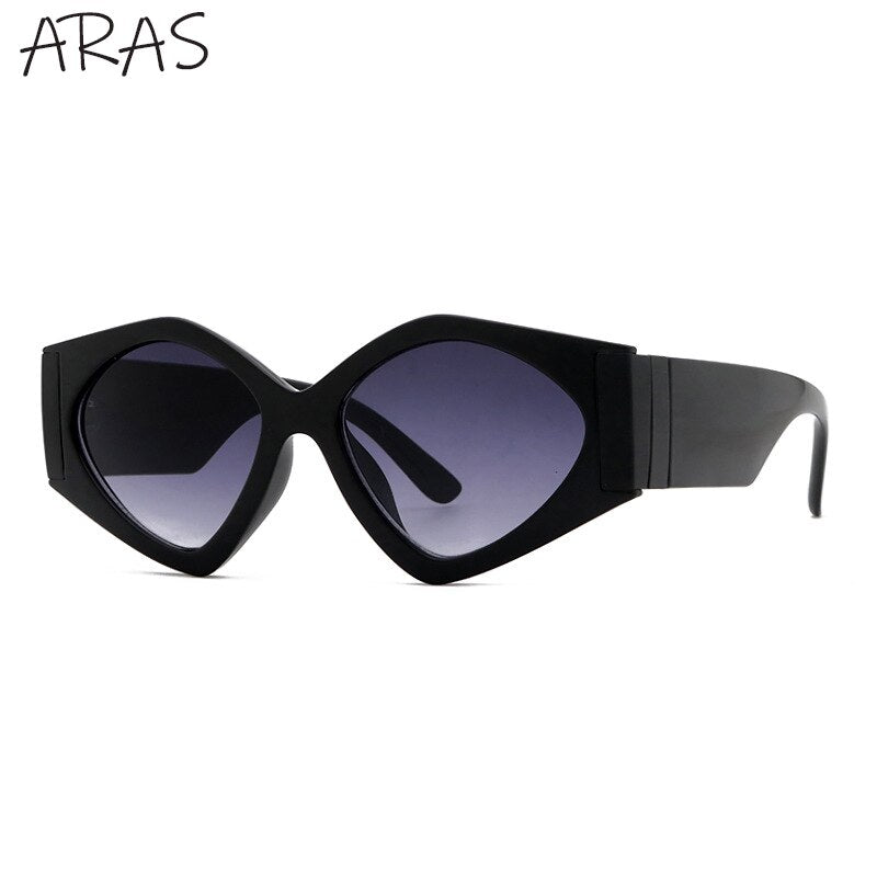 Fashion Rhombus Damen Cat Eye Sonnenbrille Luxusmarke UV400