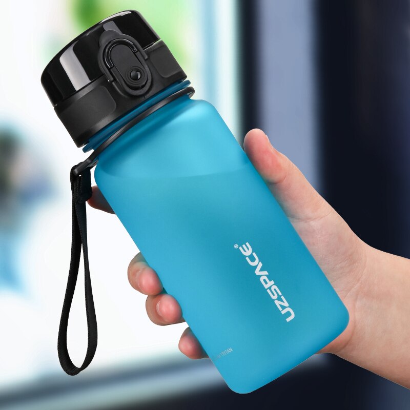 UZSPACE 350ML Trinkflasche Sportflasche Wasserflasche Getränkeflasche BPA-frei Tritanflasche