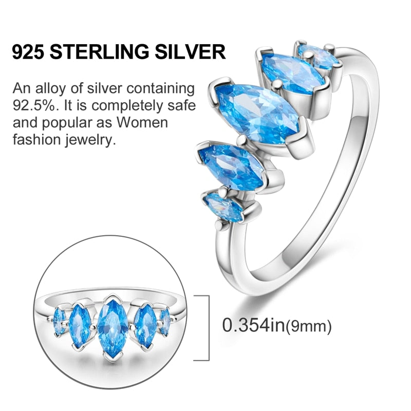 Massiv Sterling Silber 925 Ring filigran Fashion Damenring mit AAA Zirkonia