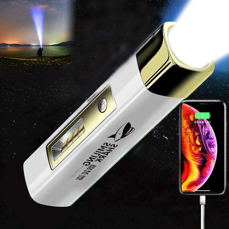 Power Bank Tragbares USB Akku Ladegerät Mit Taschenlampe Camp Licht