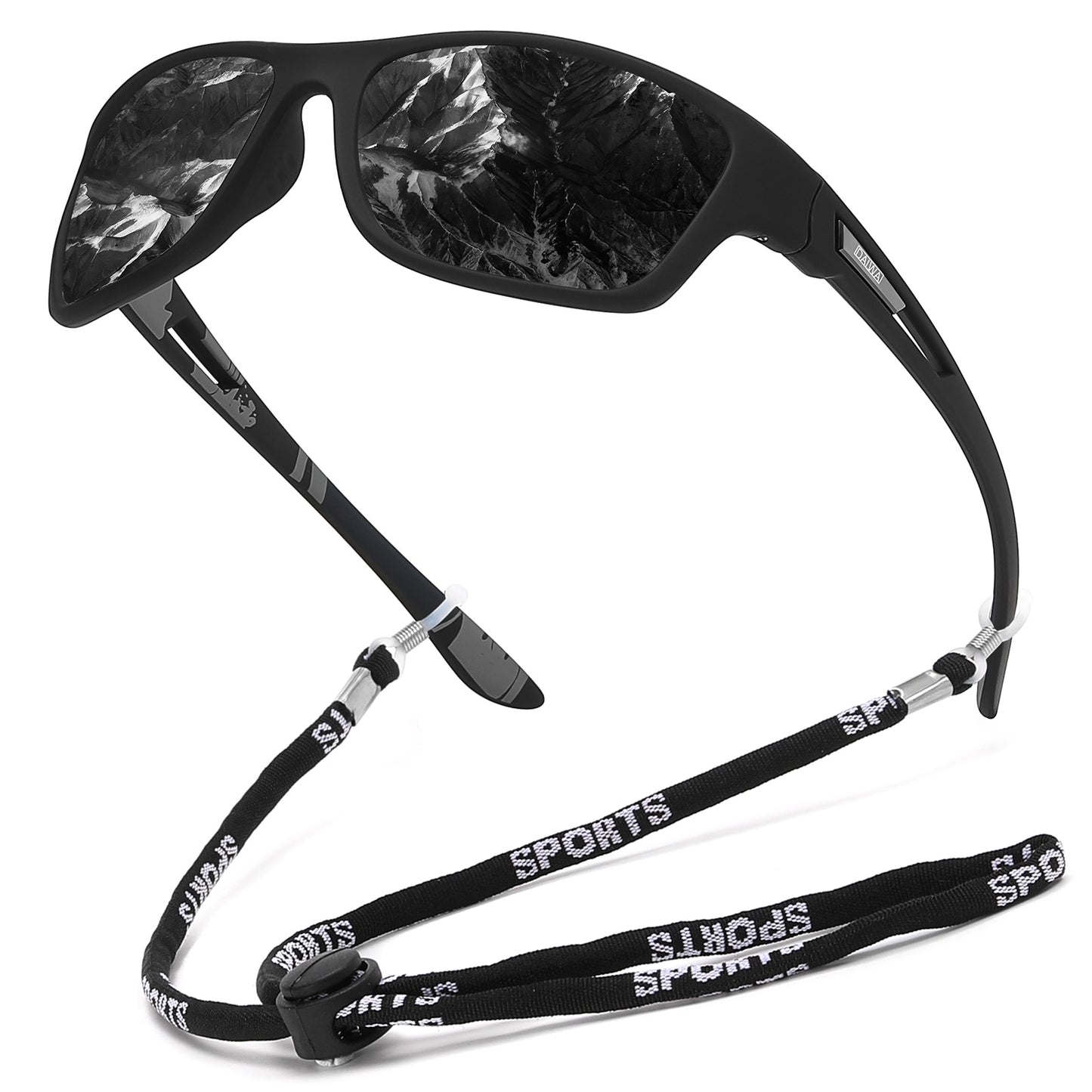 Dalwa Polarisierte Sonnenbrille Männer Frauen Square Outdoor Sport UV400 Angeln