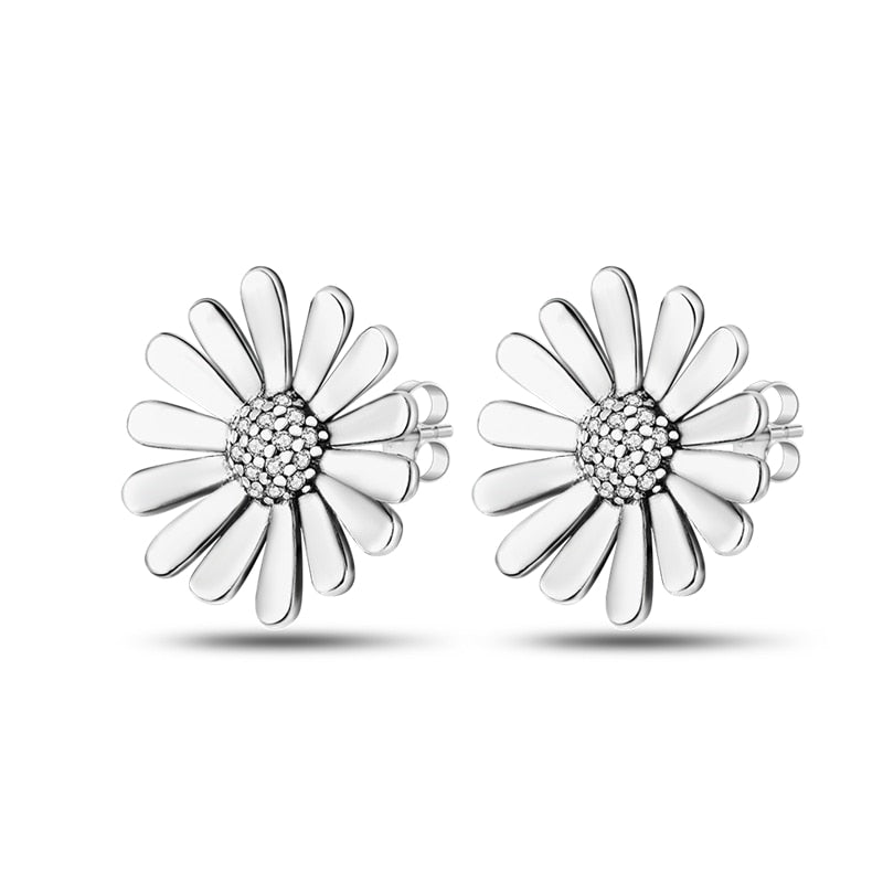 1 Paar Creolen aus 925 sterling Silber Ohrringe Ohrschmuck Zirkonia Ohrstecker