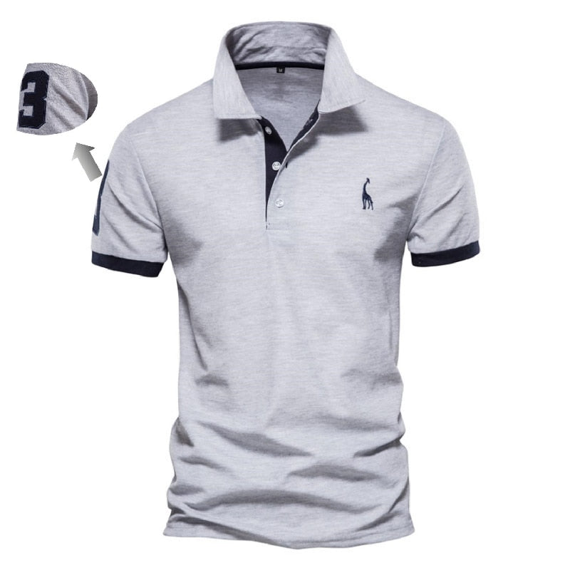 Herren Poloshirt Kontrast Kragen Polo Kurzarm Slim Fit Hemd Polohemd T-Shirt NEU